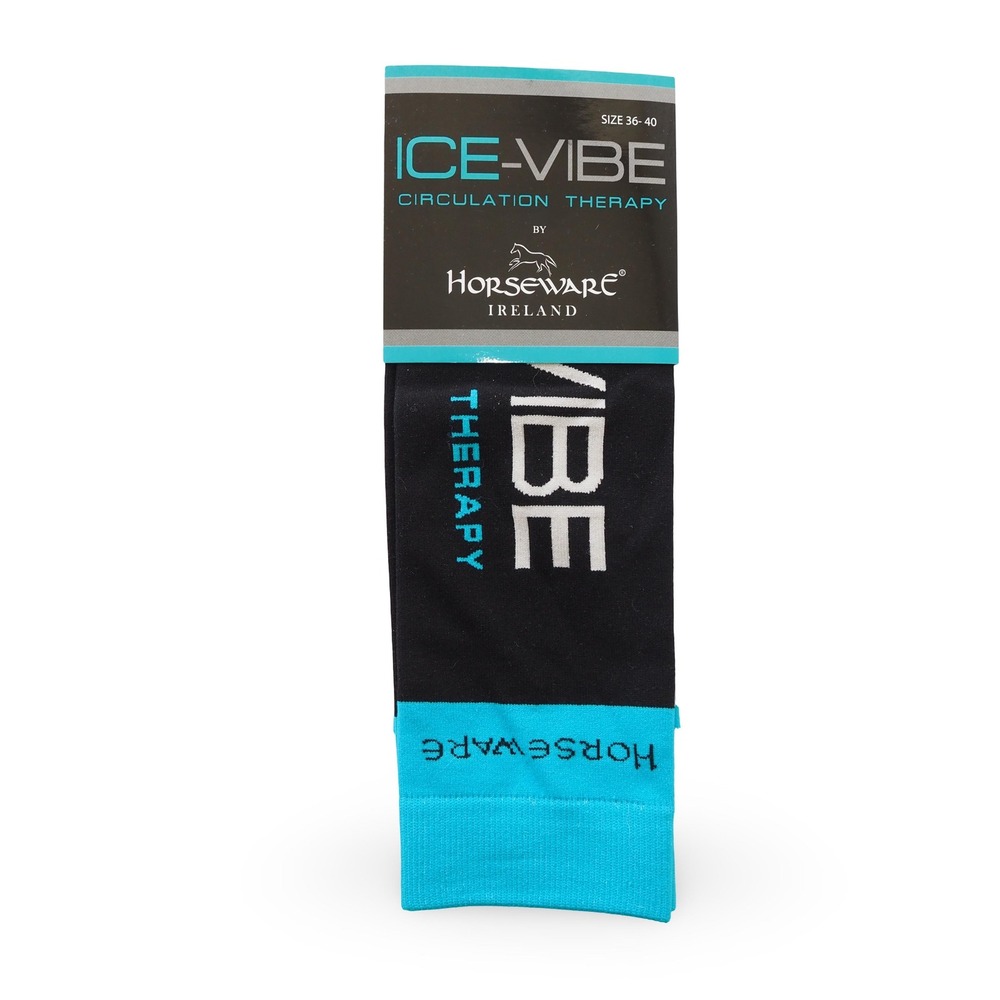 Horseware Ireland Ice-Vibe Circulation Therapy Riding Socks Black EU 36-40 NEW